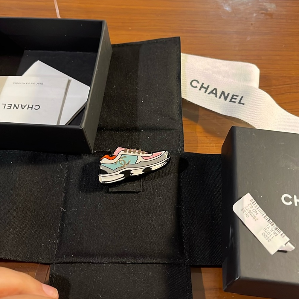Chanel sneaker pin